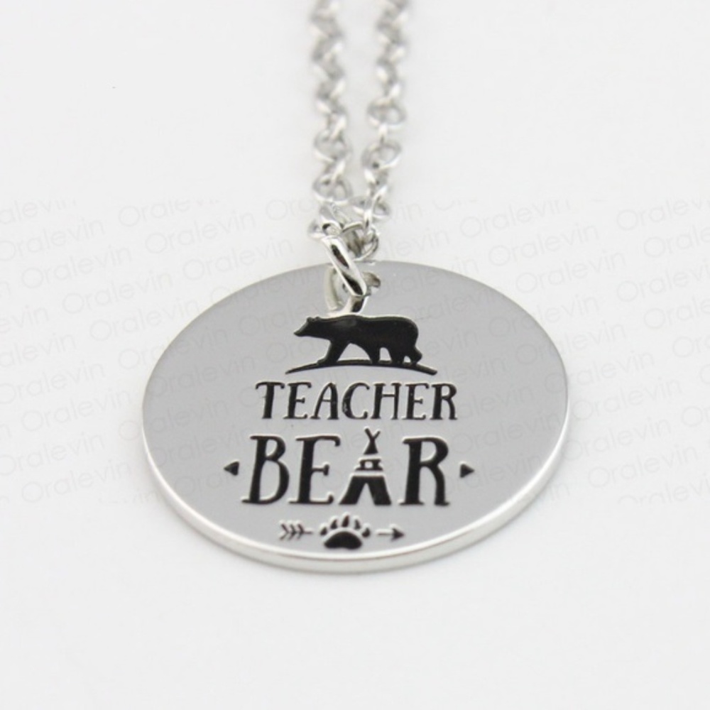 Charm Necklace - Teacher Bear